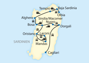 sardinien karte sardinien karte